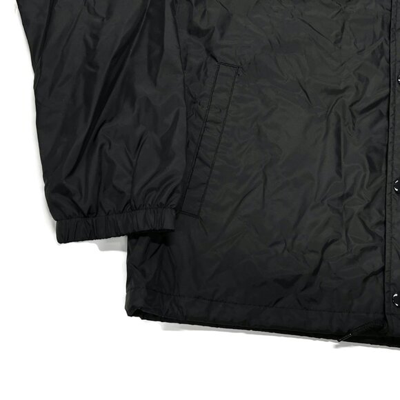 AWGE A$AP Rocky 420 Black Satin Coach Jacket Snap Medium ASAP MOB Marijuana USA - Picture 3 of 16